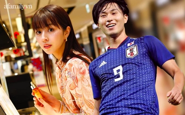 Cầu thủ Takumi Minamino trong màu áo Đội tuyển Nhật Bản