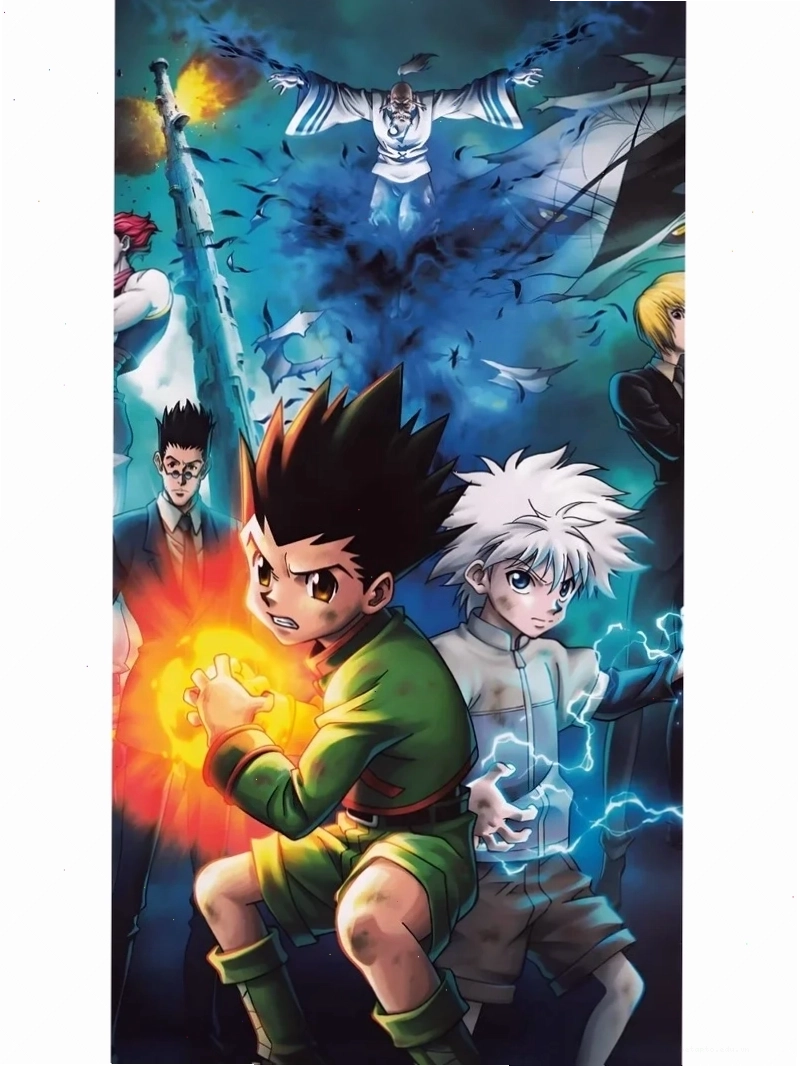 Ảnh Killua đẹp với tông màu xanh chủ đạo