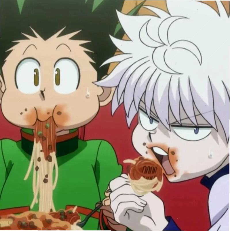 Ảnh Killua với biểu cảm hài hước, đáng yêu