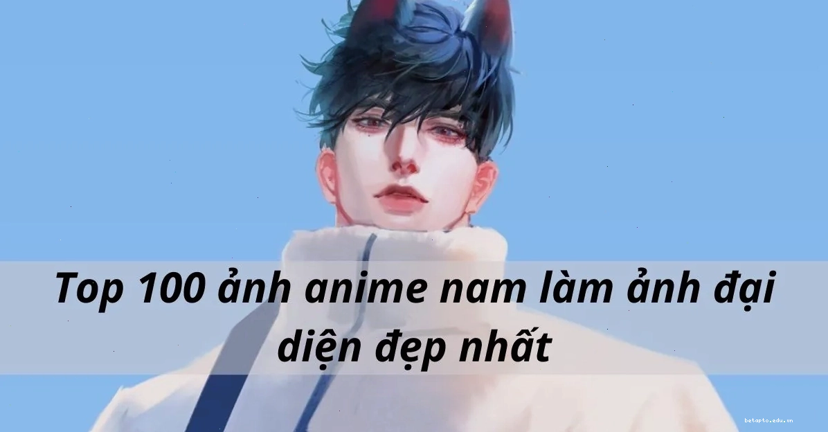 Anime nam với biểu cảm buồn, tóc che một phần khuôn mặt