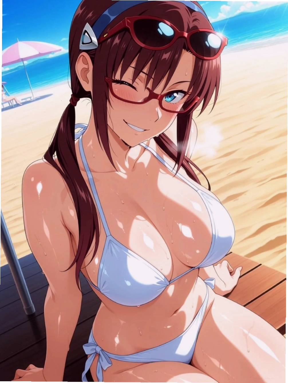 Anime ngực bự trong trang phục học đường đầy lôi cuốn