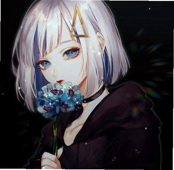 Avatar anime nữ tóc ngắn dễ thương