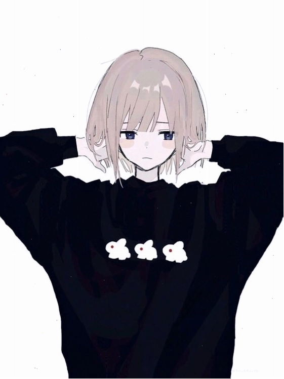 Avatar anime nữ tóc ngắn với phong cách nghệ thuật