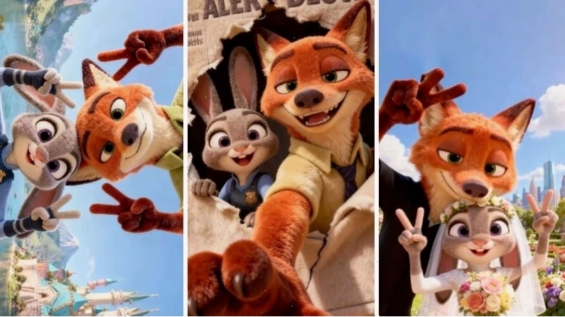 Avatar cặp đôi Judy và Nick trong Zootopia