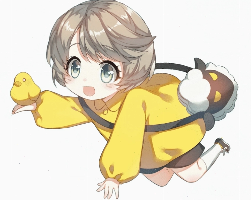 Avatar chibi màu vàng với phong cách vẽ đáng yêu
