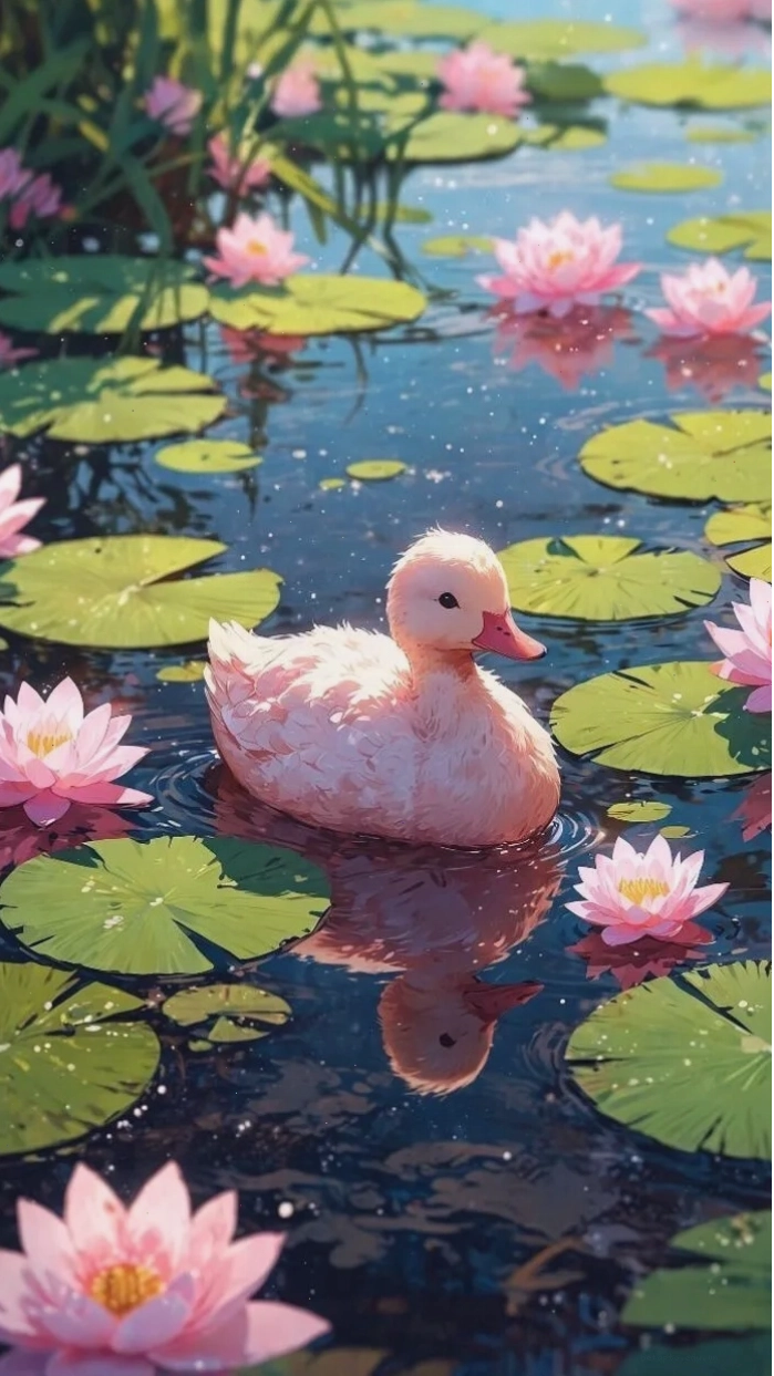 Avatar con vịt cute đang vẫy tay chào