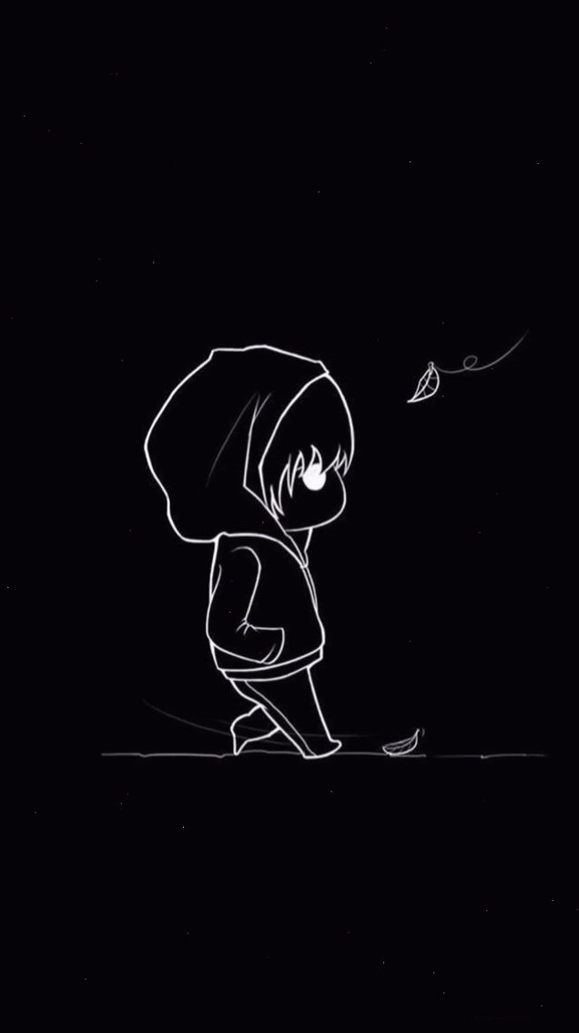 Avatar đen xì phong cách Chibi độc đáo và cá tính