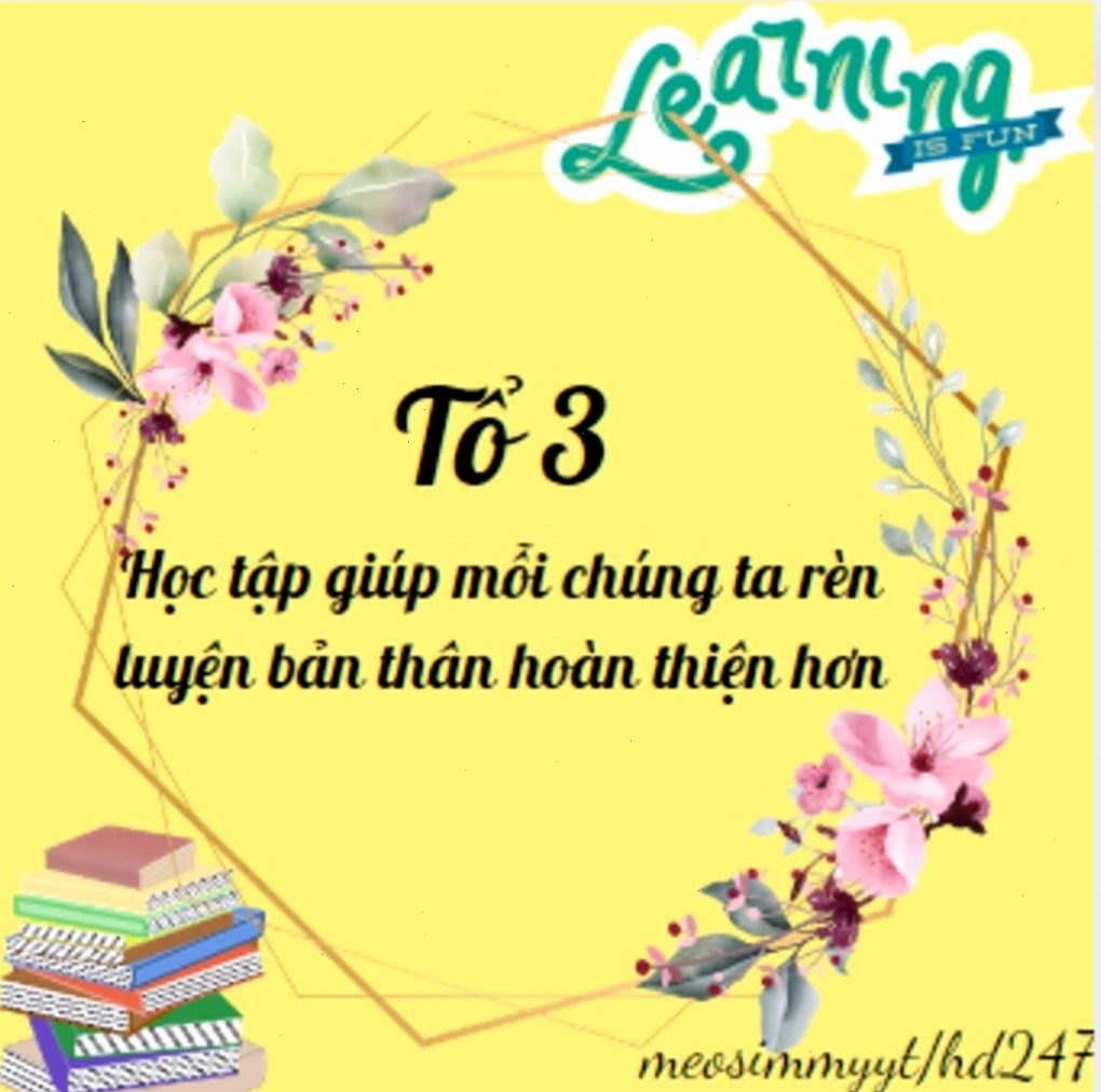 Avatar tổ 3 với phong cách tối giản và hiện đại