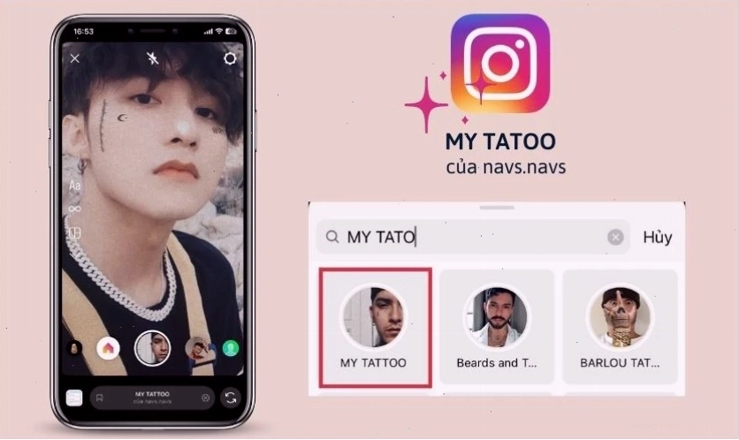 Avatar trai đẹp che mặt với hiệu ứng đồ họa