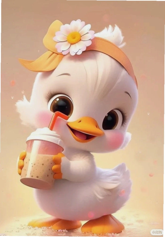 Avatar vịt cute đang nháy mắt tinh nghịch