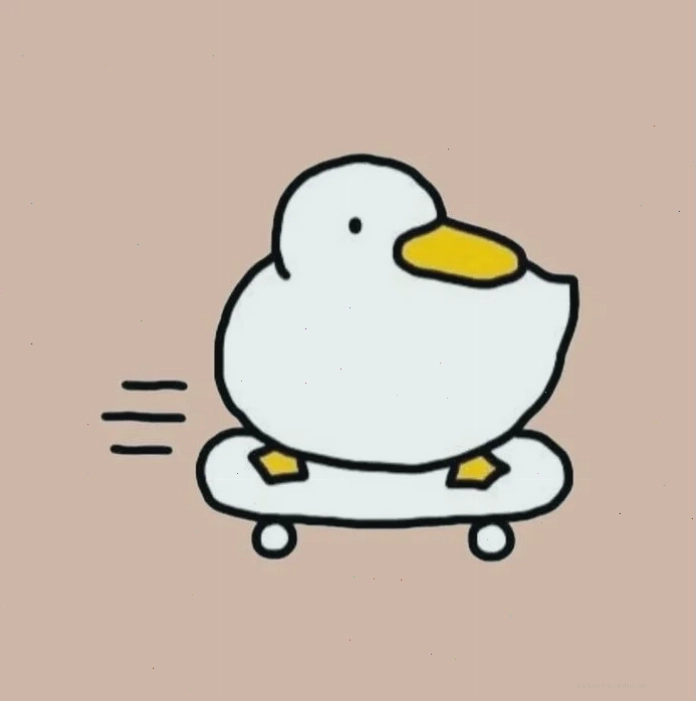 Avatar vịt cute đội mũ len