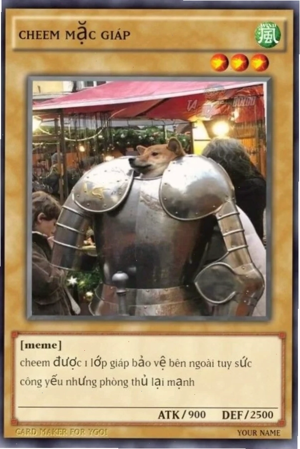 Bài meme Yugioh với nét vẽ đặc trưng