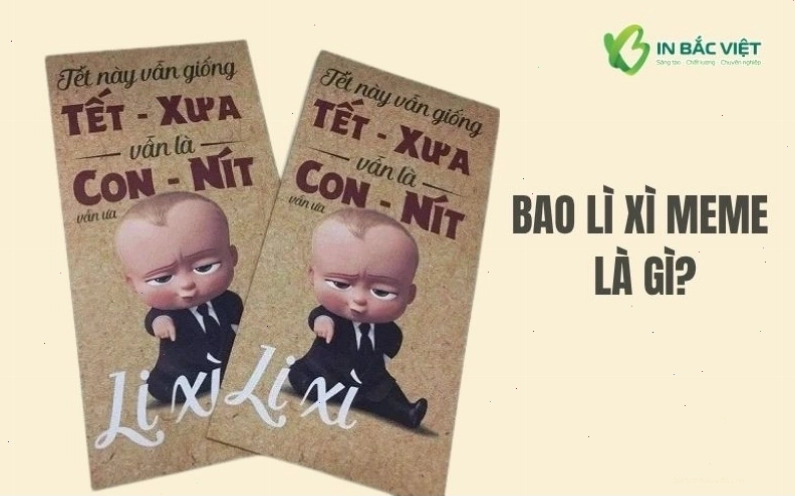 Bao lì xì meme là gì với thiết kế nhân vật vui nhộn và màu sắc nổi bật