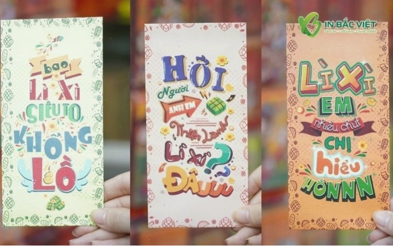 Bao lì xì meme với câu nói hài hước của giới trẻ