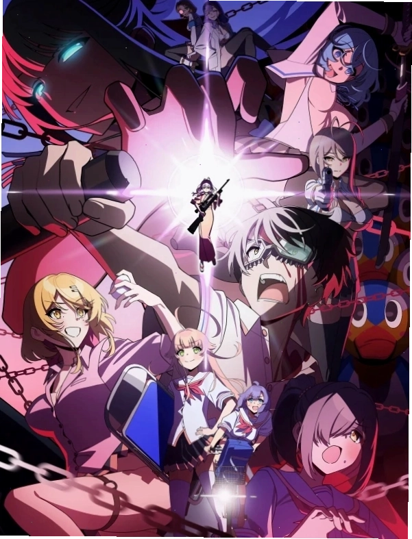 Bìa anime Nukitashi The Animation với hình ảnh các nhân vật chủ chốt