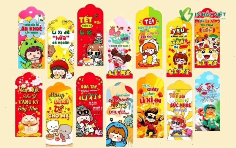 Bộ sưu tập bao lì xì meme đáng yêu và hài hước