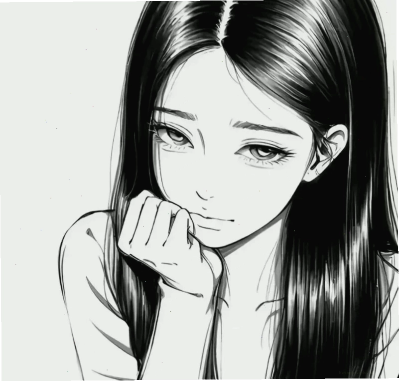 Cặp đôi anime trắng đen lãng mạn