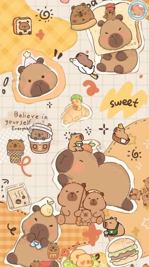 Cặp đôi Capybara vô tri