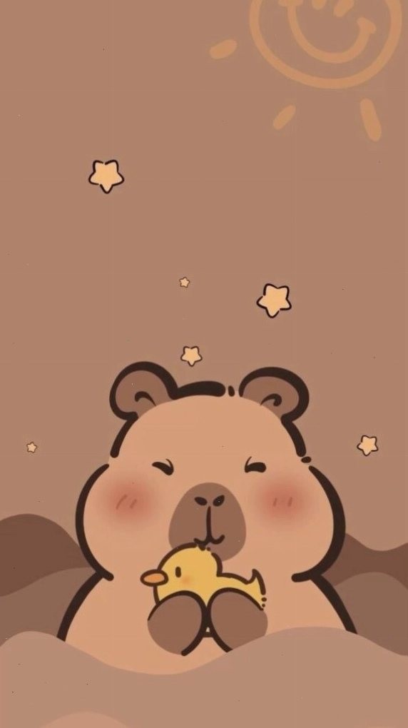 Capybara ôm vịt vàng