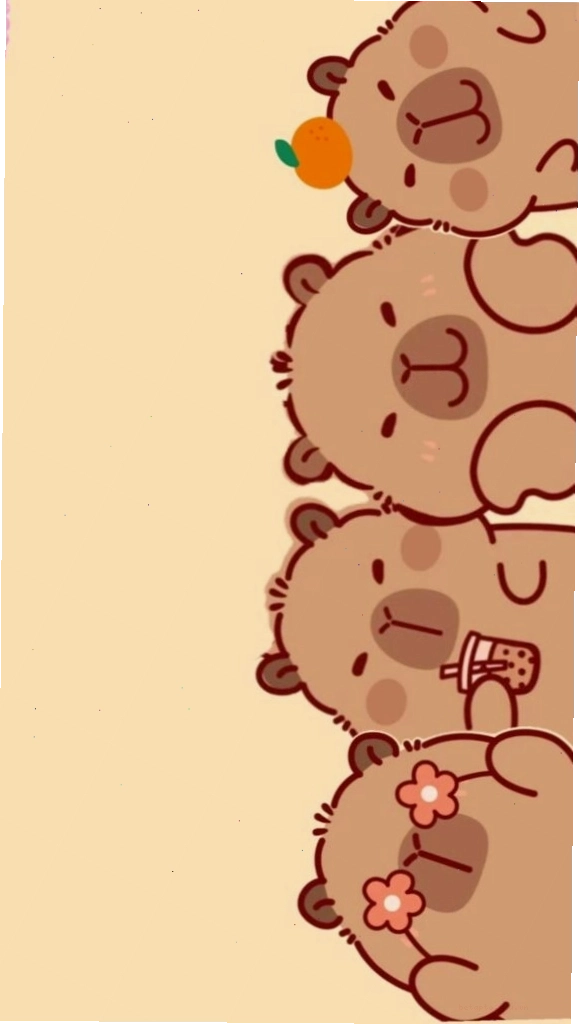 Capybara xếp hàng vô tri, đáng yêu làm avatar