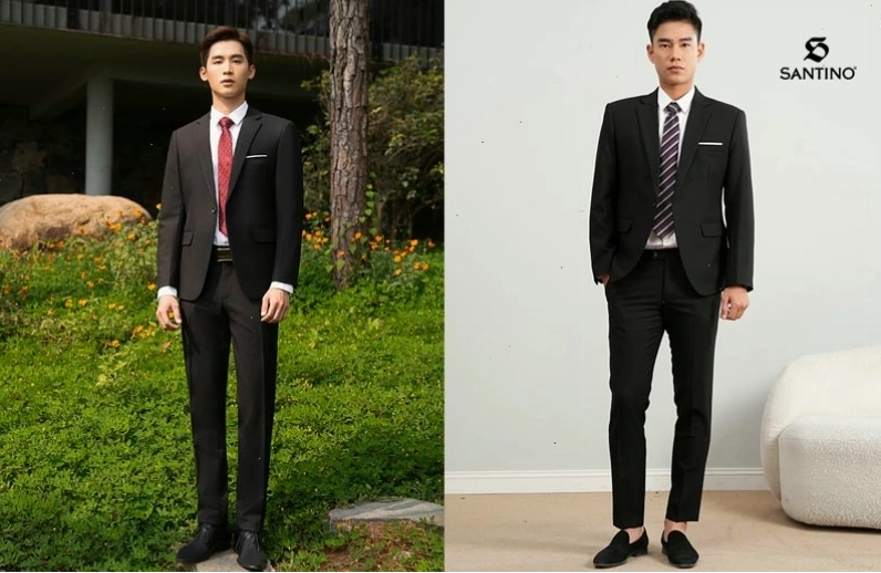 Chàng trai tự tin diện vest với phụ kiện thời trang