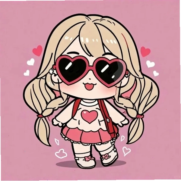 Cô gái anime với mái tóc dài bồng bềnh và trang phục ấn tượng