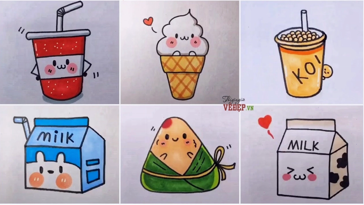 Cô gái chibi cười tươi