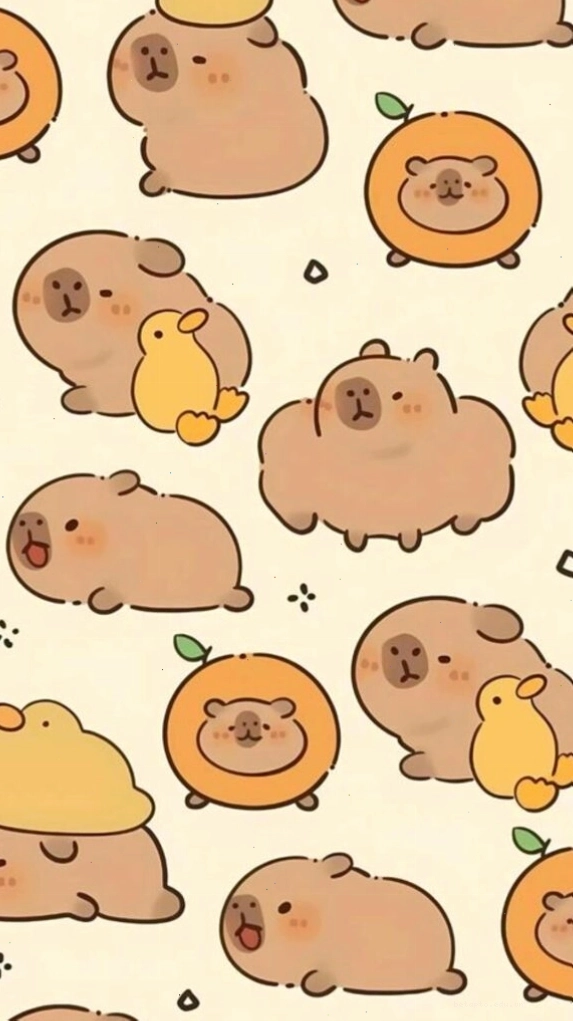 Đàn Capybara và vịt vàng tạo nên bức ảnh avatar vô tri dễ thương