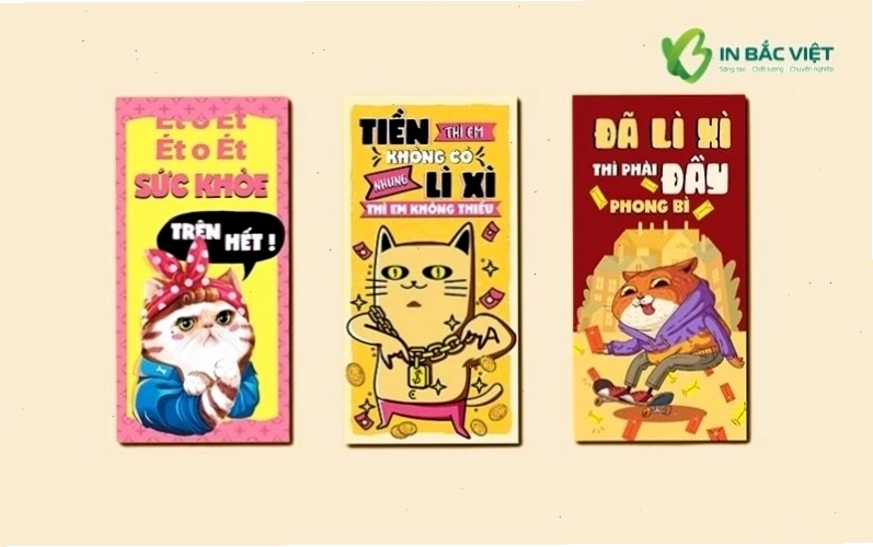 Font chữ trong xu hướng thiết kế bao lì xì meme hiện đại
