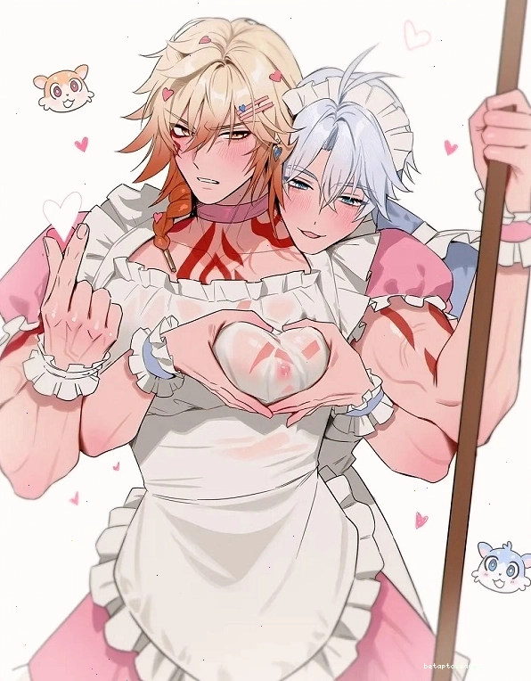 Hai nhân vật nam nắm tay nhau trong không khí lãng mạn của anime boy love full HD