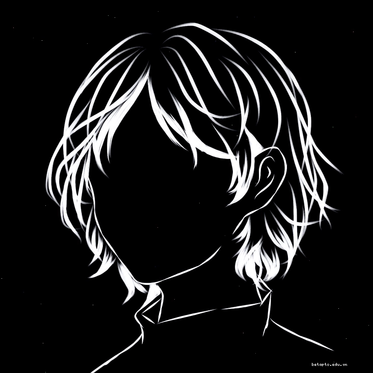Hình đại diện trắng đen anime thể hiện cá tính độc đáo