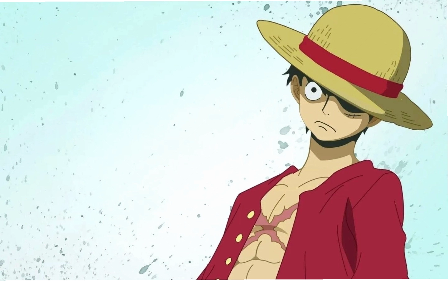 Hình nền anime Monkey D. Luffy nghiêm túc trong trận chiến