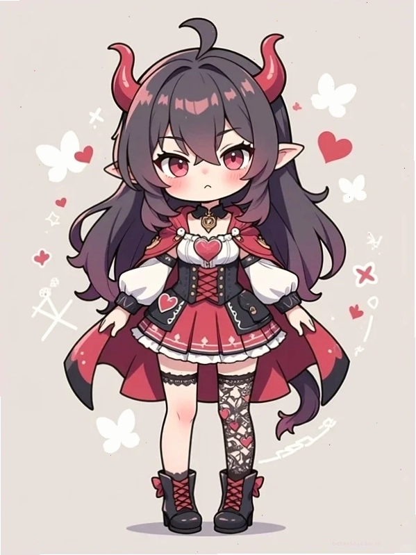 Hình nền chibi nữ dễ thương với gam màu pastel nhẹ nhàng