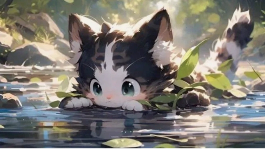 Hình nền máy tính anime nữ với phong cách gothic bí ẩn
