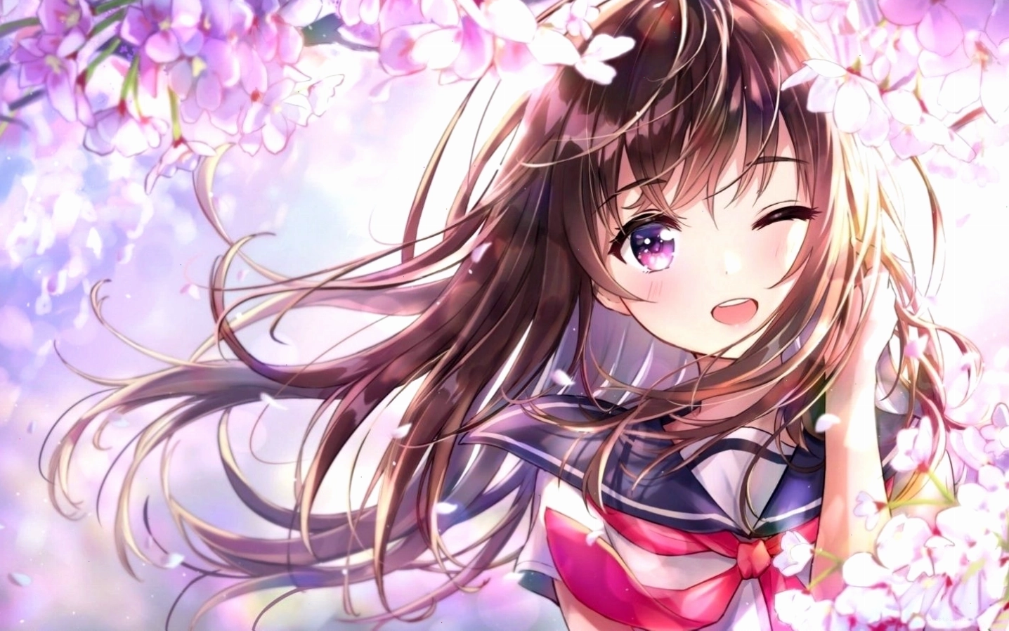Hình nền nhân vật anime nữ cực đáng yêu
