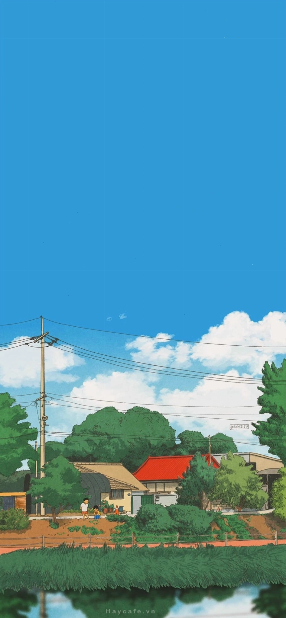 Hình nền yên tĩnh phong cảnh anime