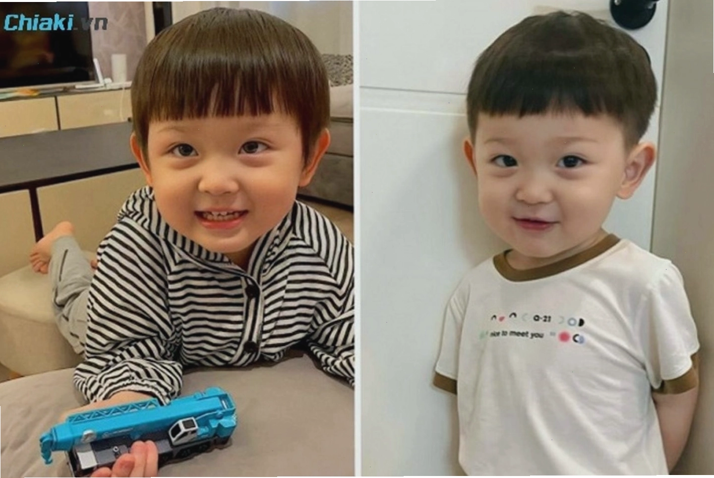 Kiểu tóc đầu nấm cho bé trai