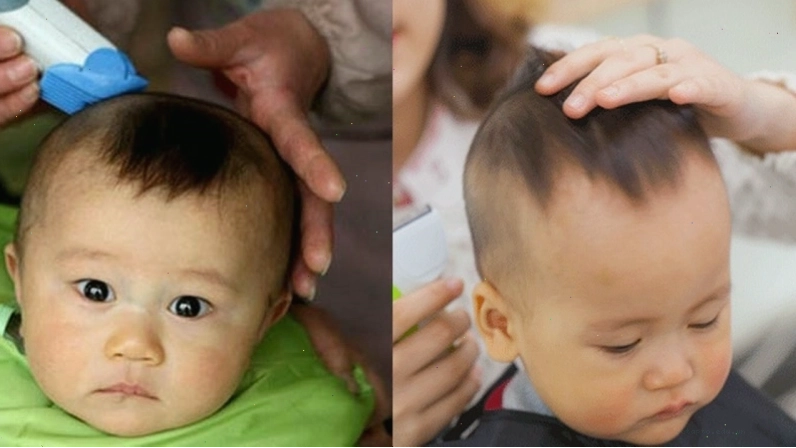 Kiểu tóc mái ngố Hàn Quốc cho bé trai