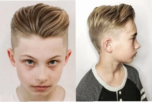Kiểu tóc Pompadour tạo vẻ ngoài lịch lãm và sang trọng cho bé trai