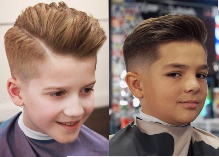 Kiểu tóc side part lịch lãm cho bé trai