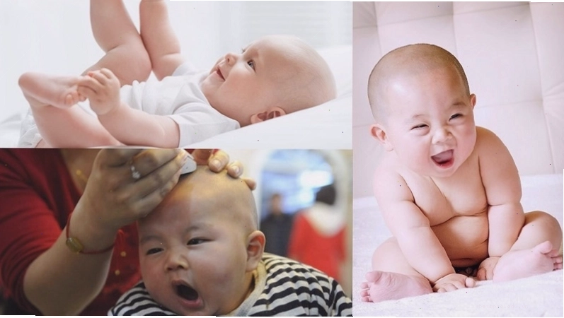 Kiểu tóc trái đào cho bé trai
