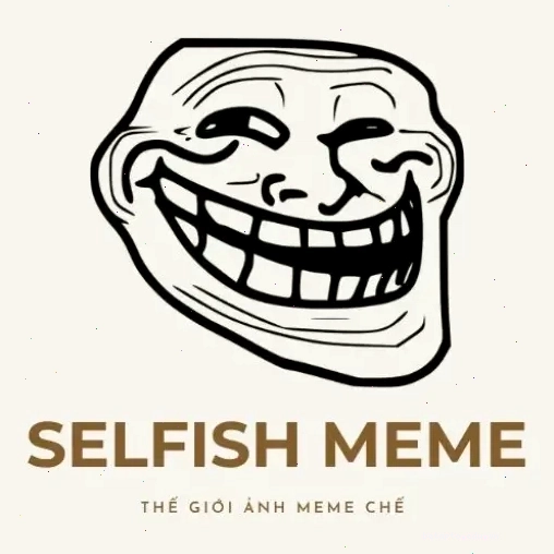 Logo website Selfish Meme phong cách tối giản