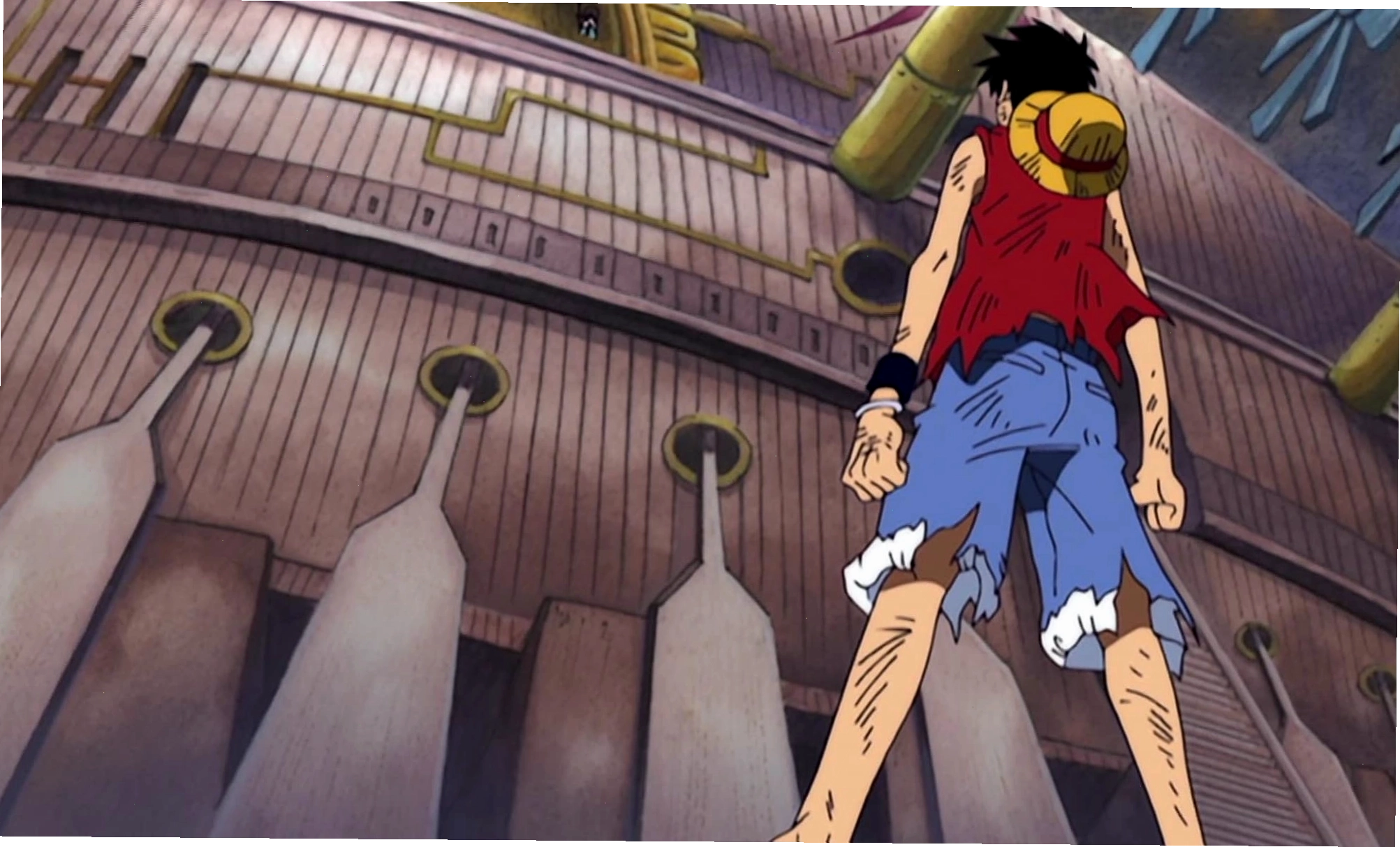 Luffy sử dụng Gear 2 trong arc Skypiea.