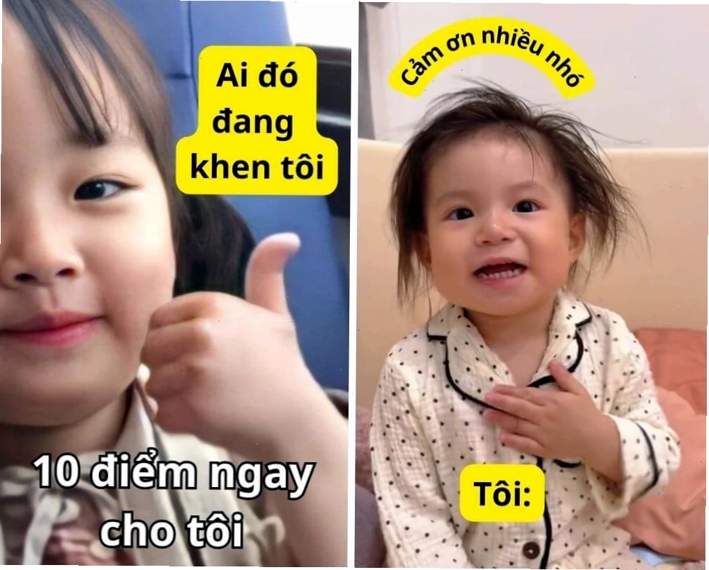 Meme cảm ơn đơn giản nhưng hiệu quả