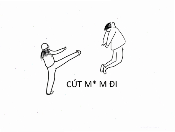 Meme cút với cử chỉ tay đầy dứt khoát