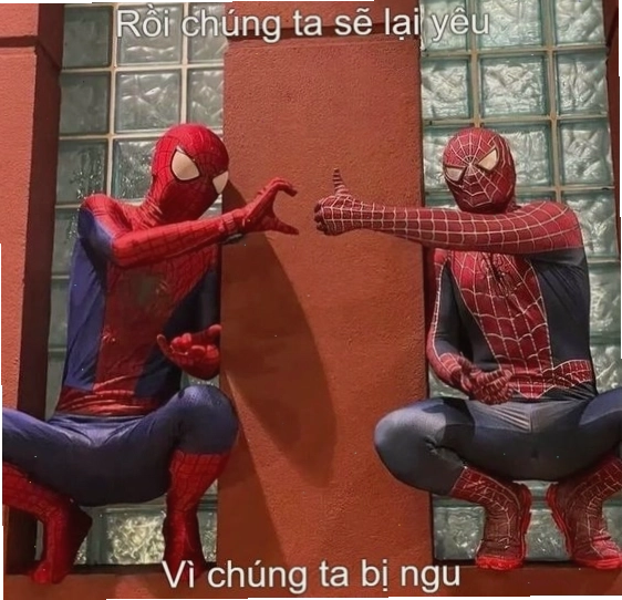 Meme hai người nhện chỉ tay phiên bản tình huống