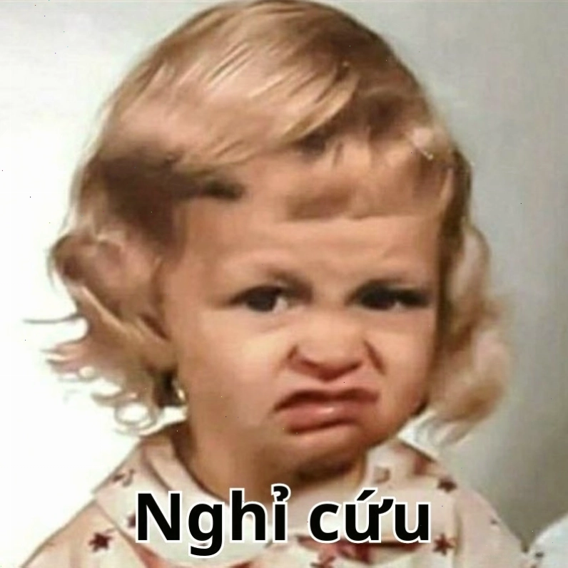 Meme nghỉ cứu hài hước và biểu cảm