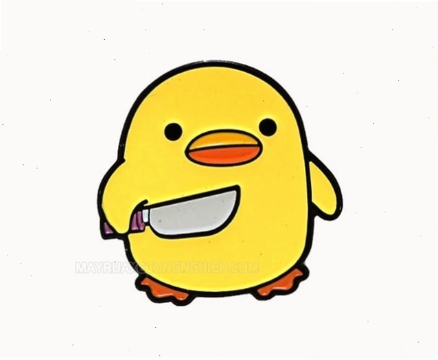 Meme vịt vàng cầm dao thể hiện sự tức giận