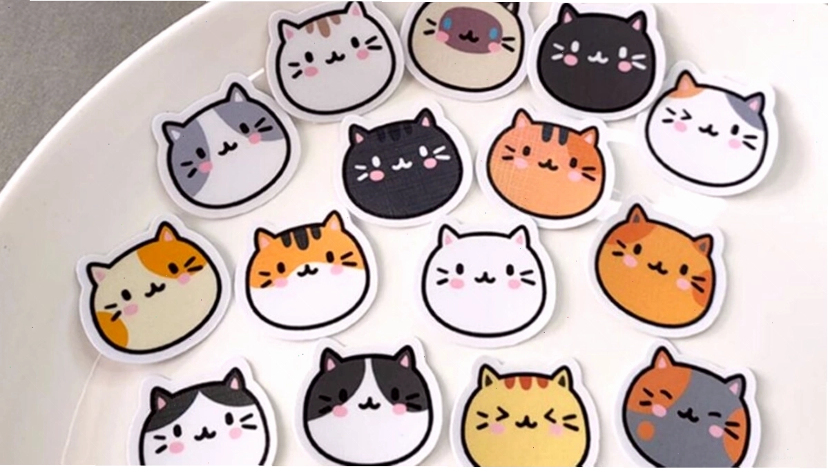 Mèo chibi với phong cách ngầu