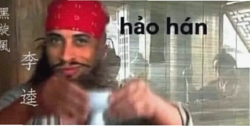 minh họa ý nghĩa gốc của từ hảo hán